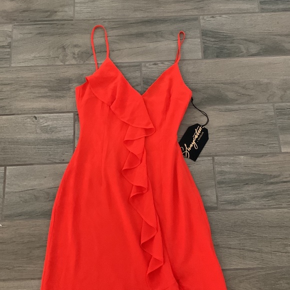Shaycation X REVOLVE Grace Midi Dress in Blood Orange - Picture 5 of 8